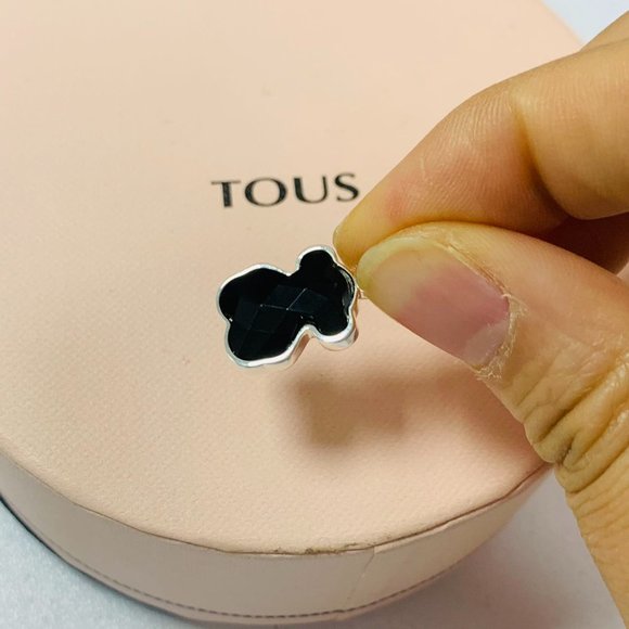 TOUS  Silver and faceted onyx TOUS Black Color Pendant sterling silver - Picture 6 of 8